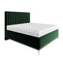 Voir la diapositive 1 : BEST MOBILIER Mendoza - lit coffre - 160x200 - sommier inclus - en velours