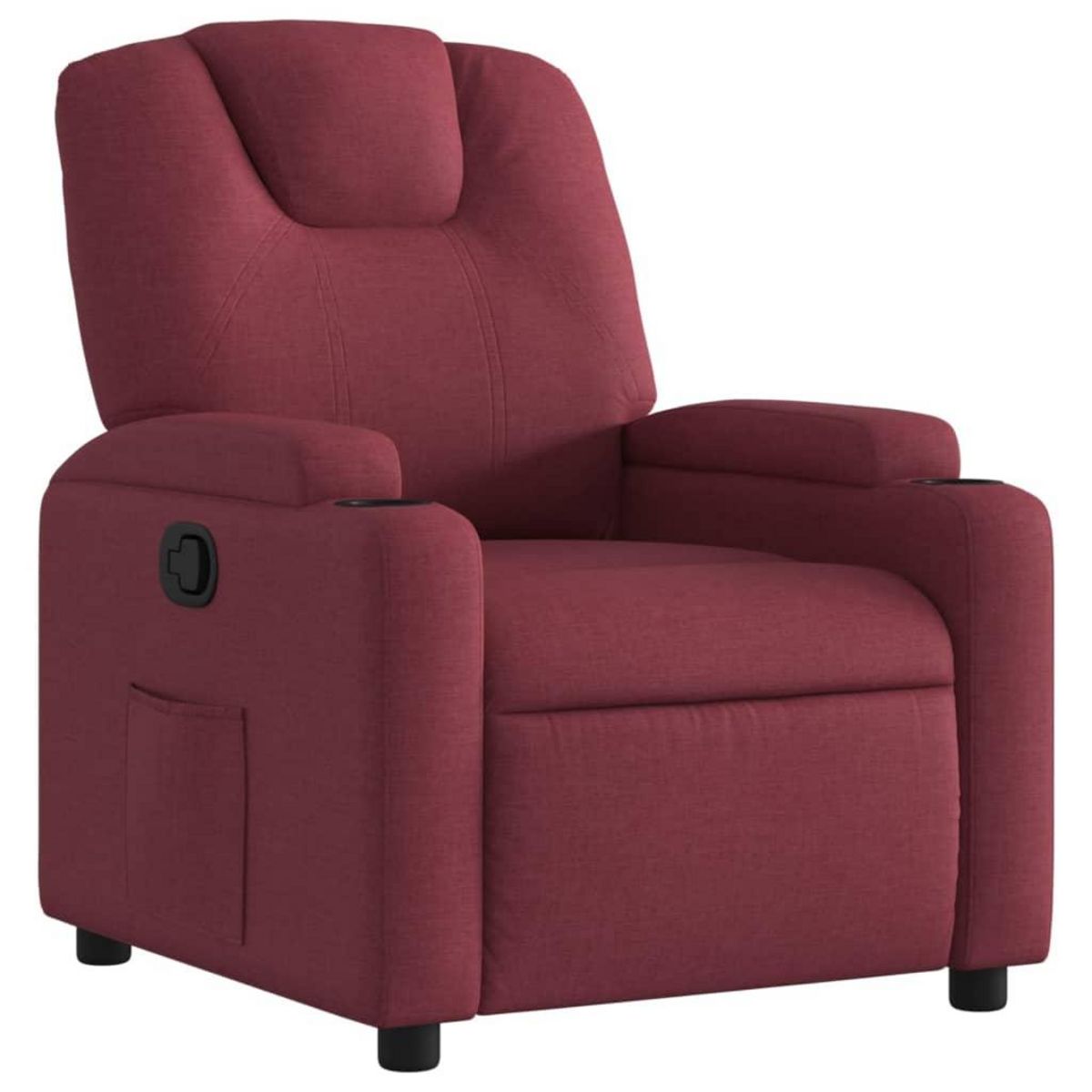 VIDAXL Fauteuil inclinable Rouge bordeaux Tissu