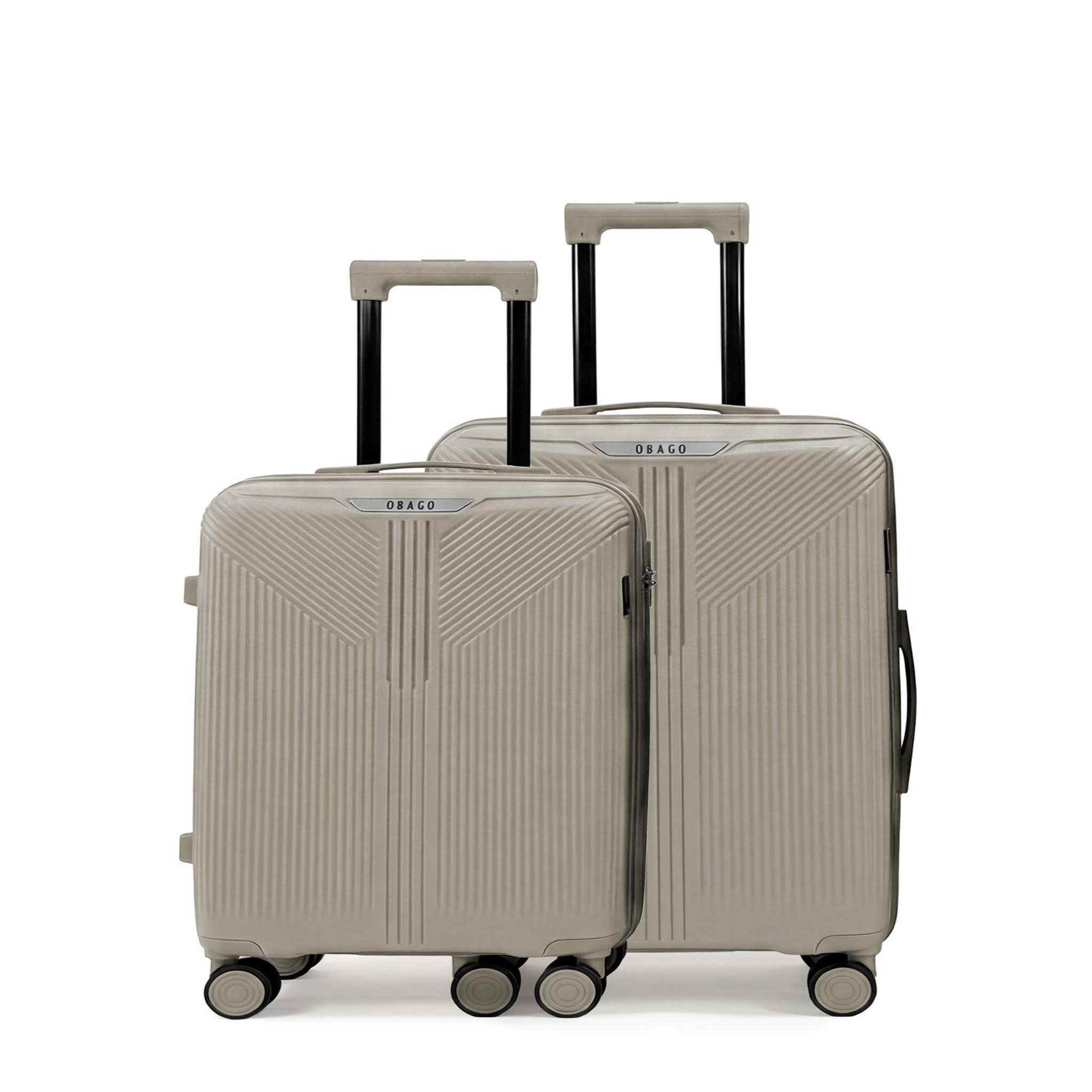 OBAGO Lot de 2 Valises Rigides Taille Moyenne et Cabine ERIDAN