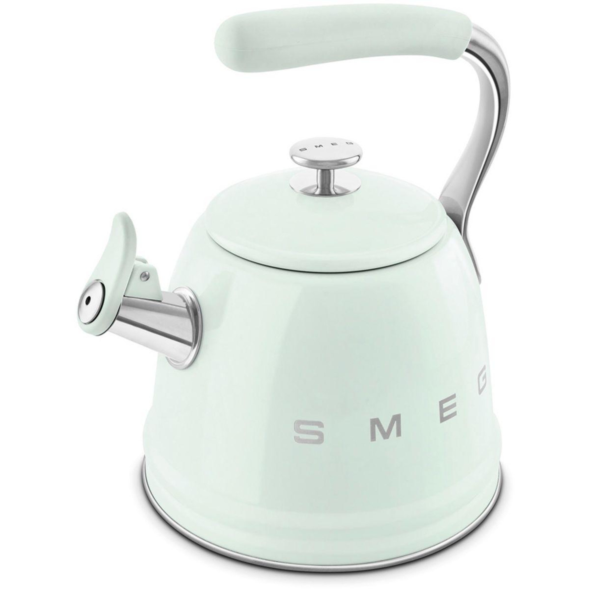 Voir la diapositive 5 : SMEG Bouilloire sifflante 2.3l vert pastel