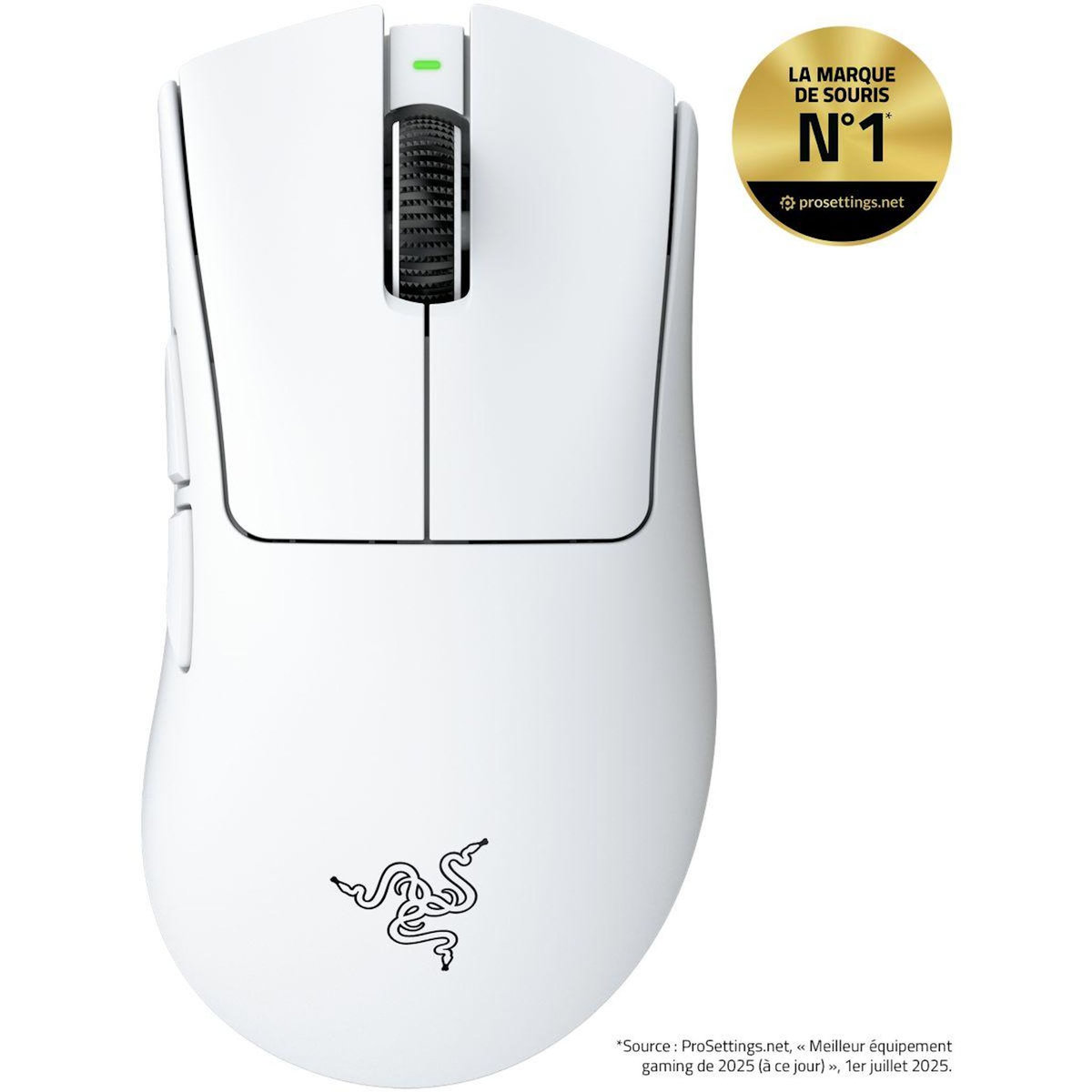 Razer Souris Gamer Sans Fil DEATHADDER V4 PRO BLANC