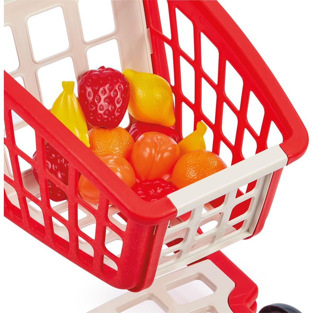 Ecoiffier Chariot de supermarché garni - ECOIFFIER - 11 accessoires - Des 18 mois