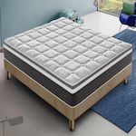 ILOVESLEEP Matelas Mousse ANNA - Accueil Mémoire De Forme - Epaisseur 30 Cm. Coloris disponibles : Blanc