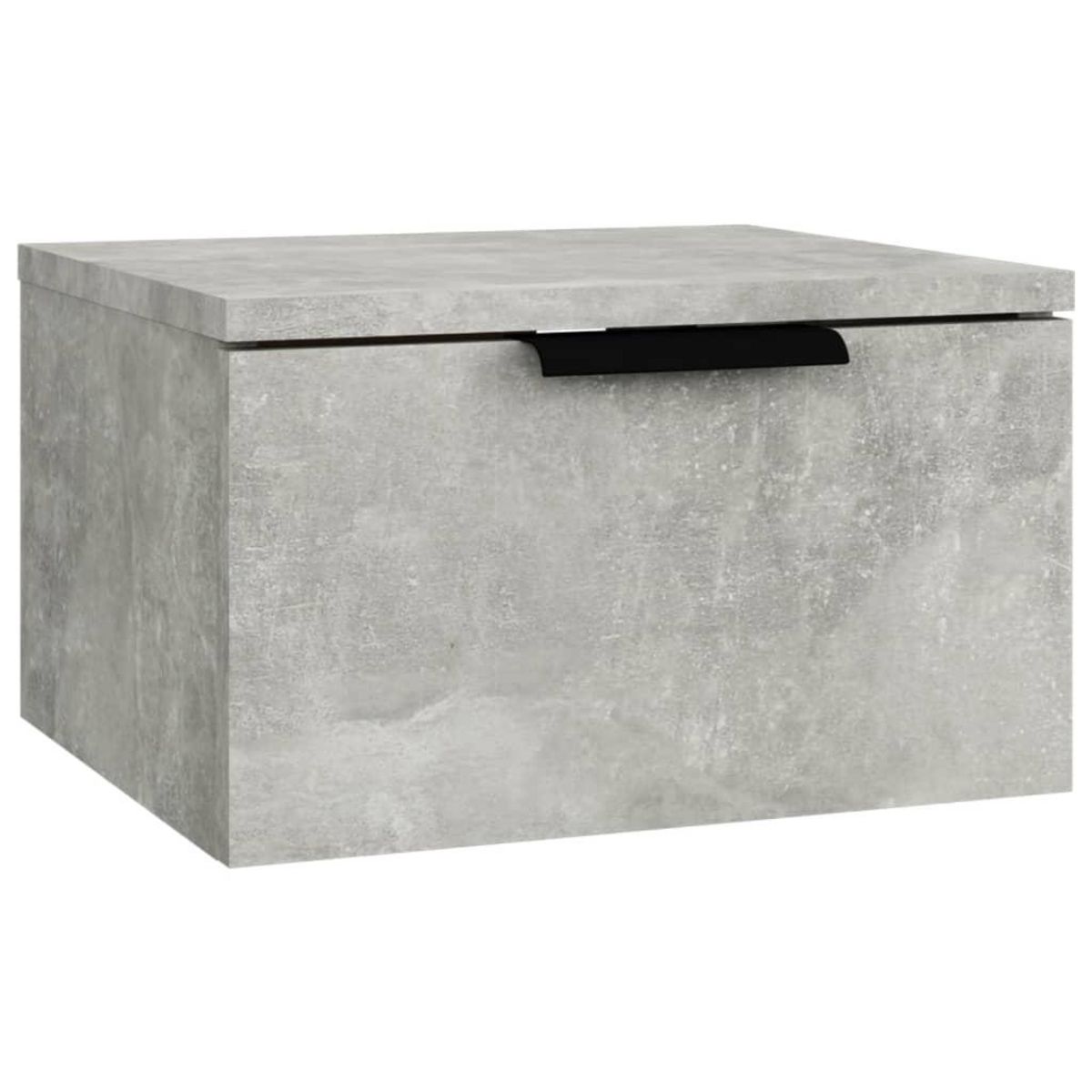 VIDAXL Tables de chevet murales 2 pcs Gris beton 34x30x20 cm