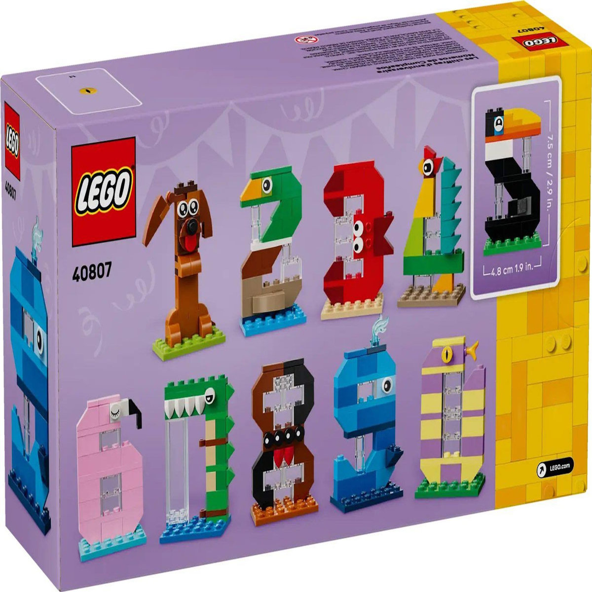 LEGO LEGO - Les chiffres d'anniversaire - 40807