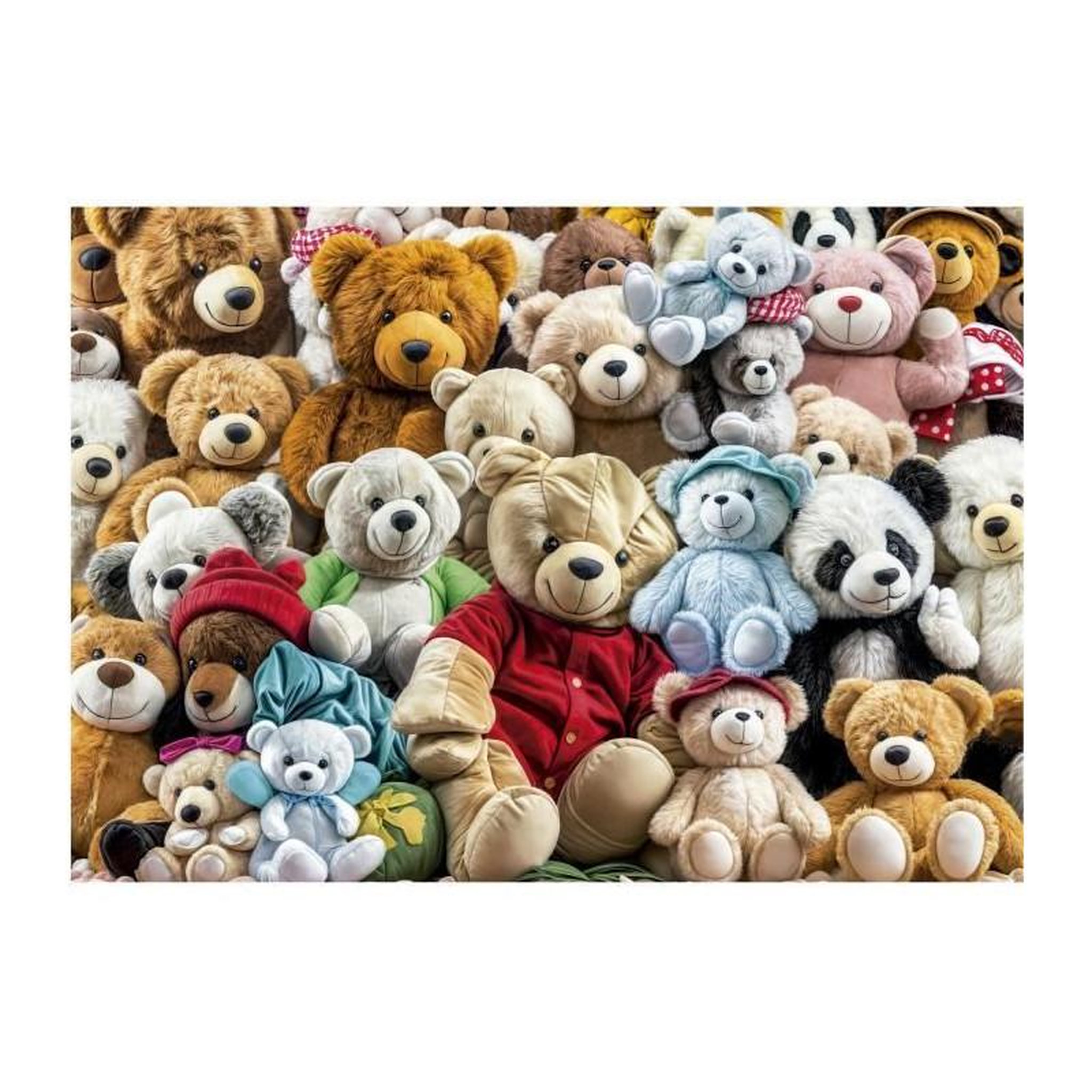 Voir la diapositive 2 : EDUCA Puzzle 500 pièces – Nounours – Scène tendre et illustrée – 48 x 34 cm – Dès 10 ans – Educa