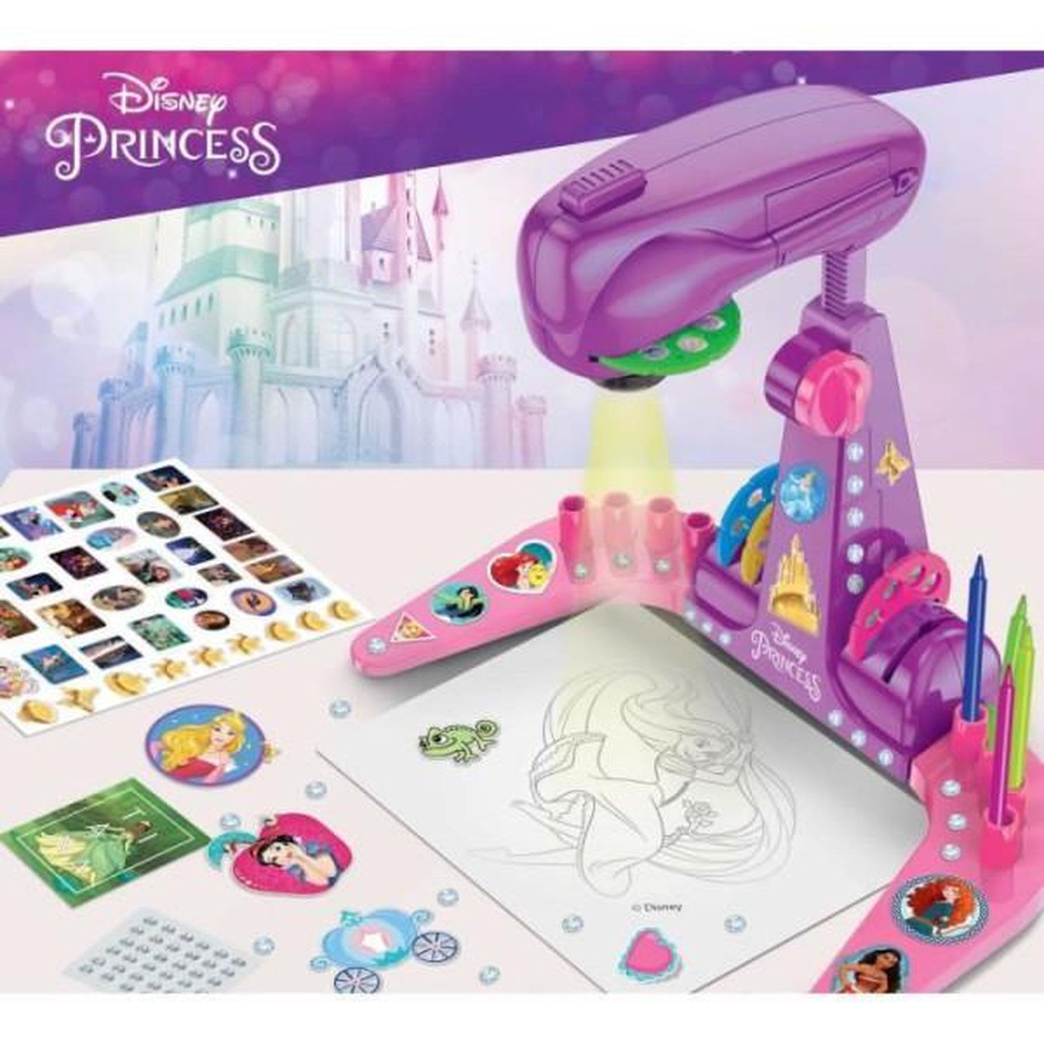 Voir la diapositive 5 : LISCIANI GIOCHI Projecteur de dessins - LISCIANIGIOCHI - PRINCESSES - Accessoires Inclus, Modeles Princesses