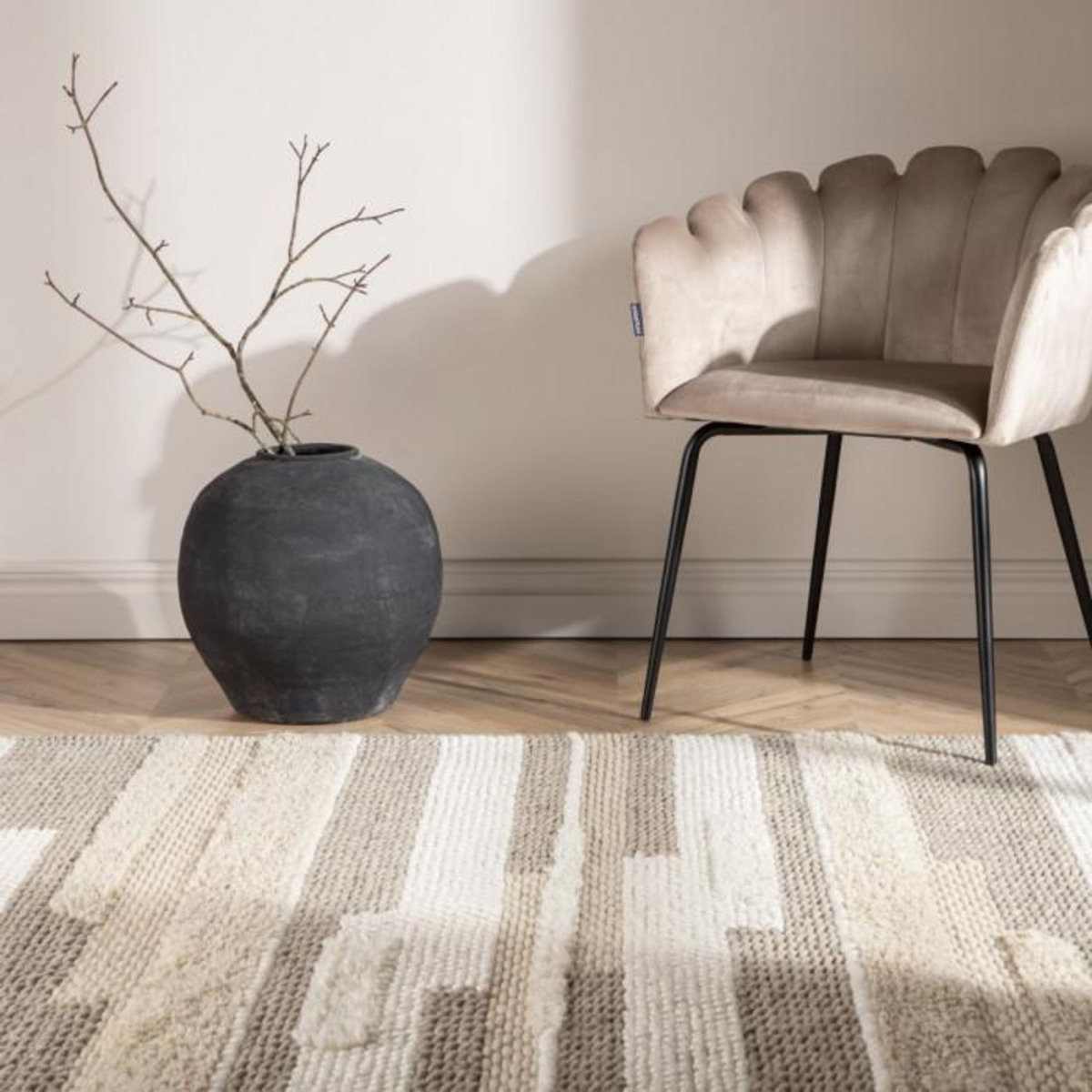 Paris Prix Tapis Déco en Laine  Sixten  162x230cm Multicolore