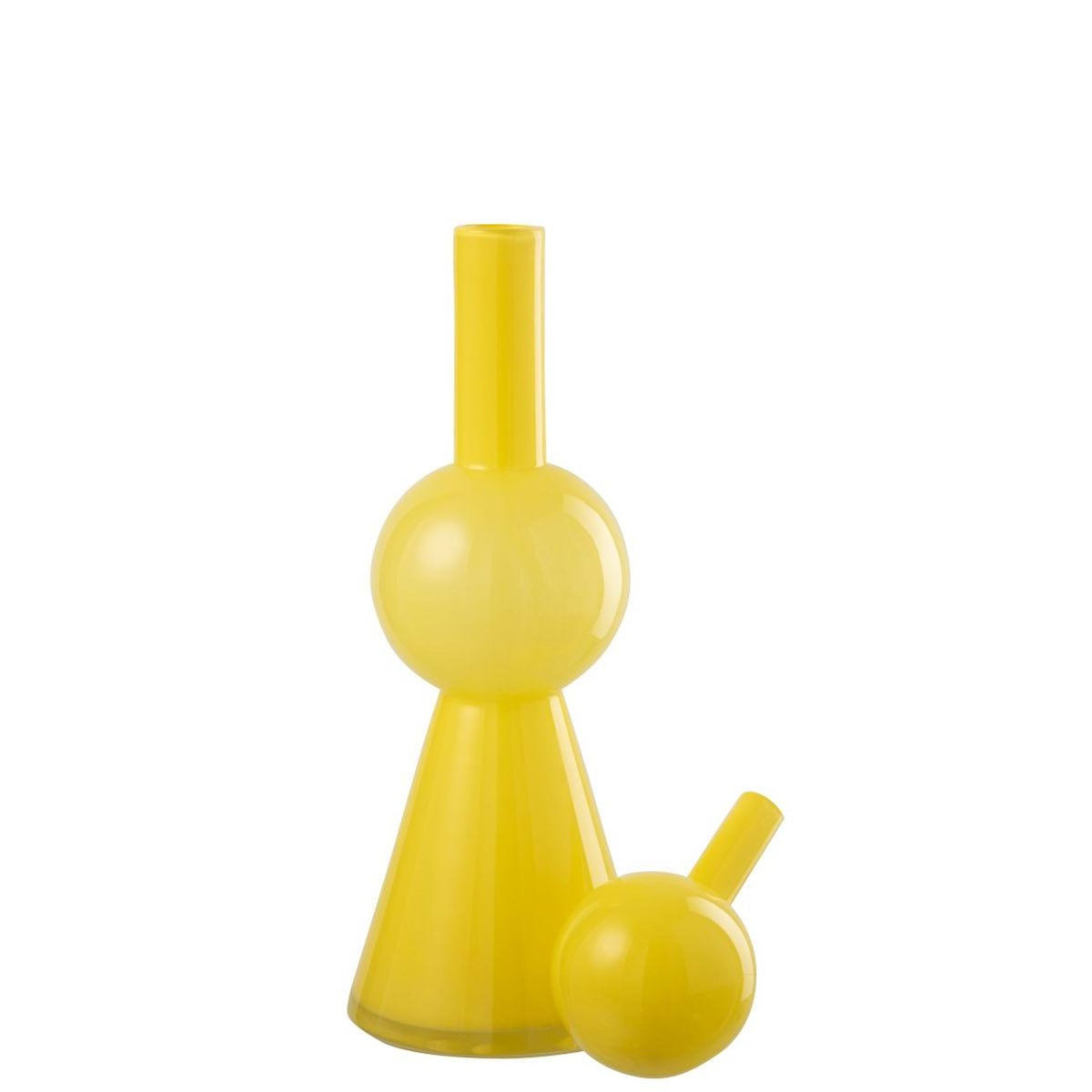Paris Prix Bouteille Déco en Verre  Ubi  50cm Jaune