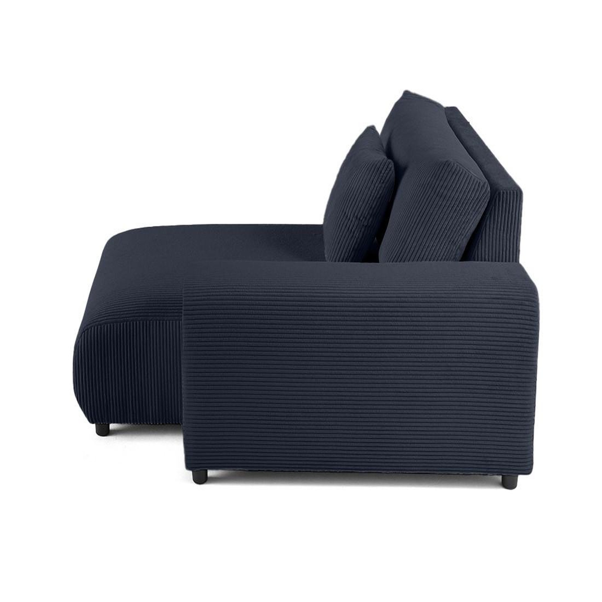 Voir la diapositive 3 : LISA DESIGN Garance - module d'assise méridienne droit - en velours côtelé