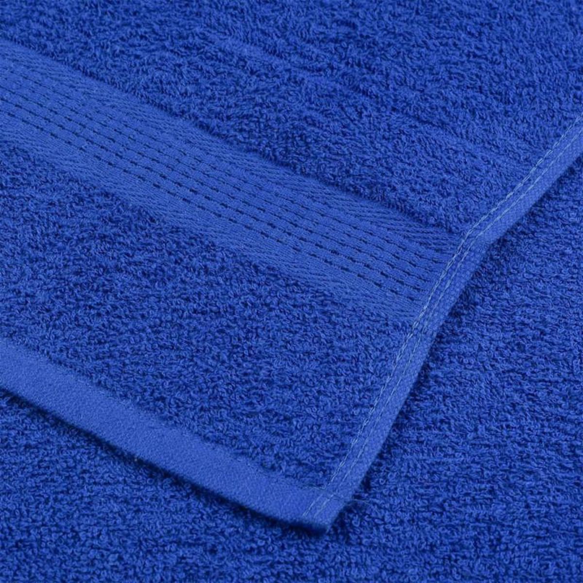 VIDAXL Serviettes de bain 2 pcs bleu 100x150 cm 360 g m² 100% coton