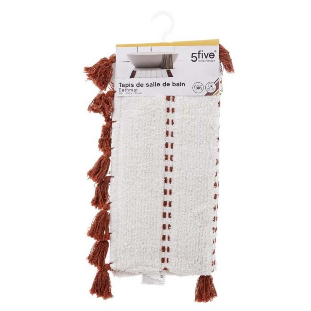 Paris Prix Tapis Déco de Salle de Bains  Solar  50x75cm Terracotta