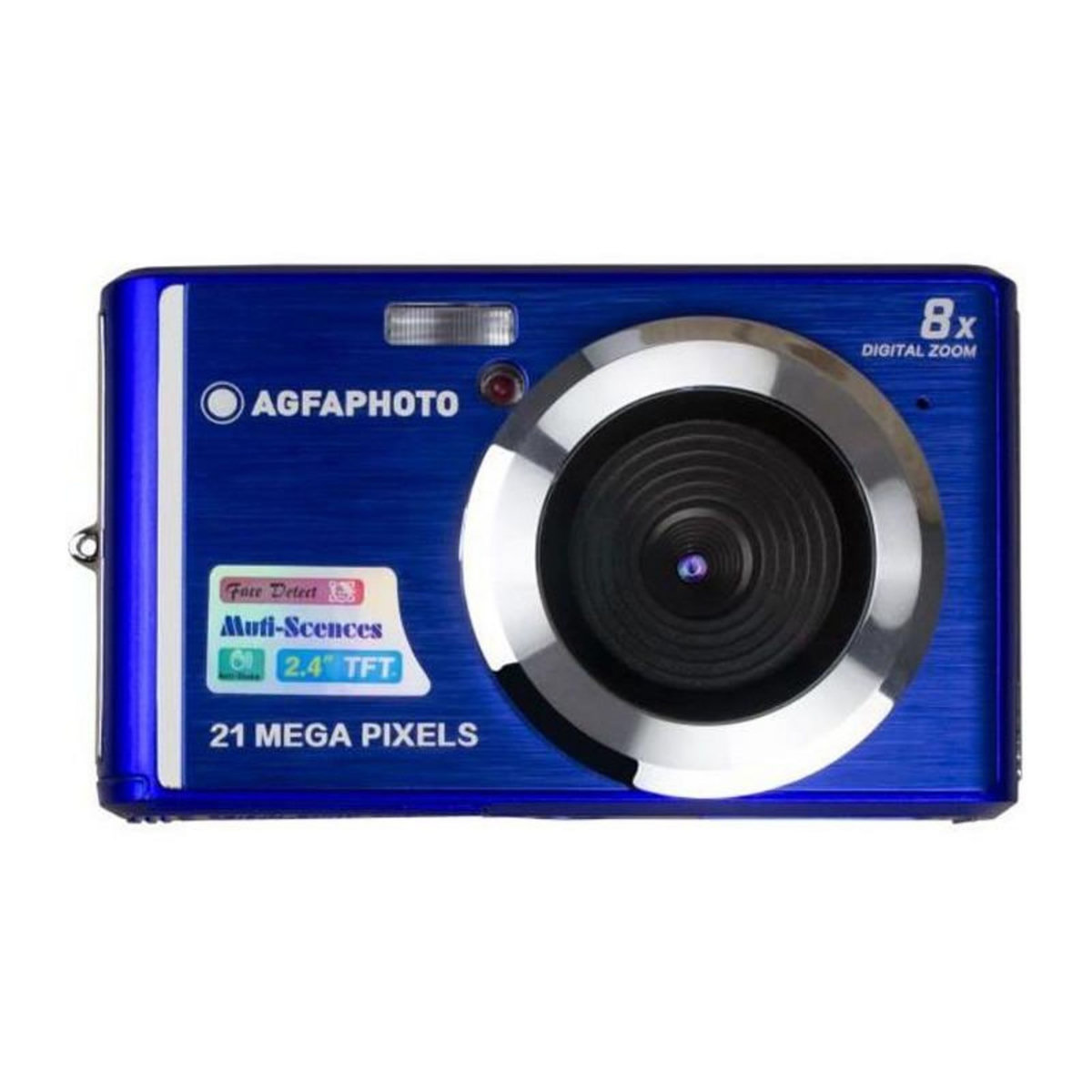 AGFA PHOTO AGFA PHOTO Realishot DC5200 - Appareil Photo Numerique Compact 21 MP, 2.4 LCD, Zoom Digital 8x, Batterie Lithium Bleu