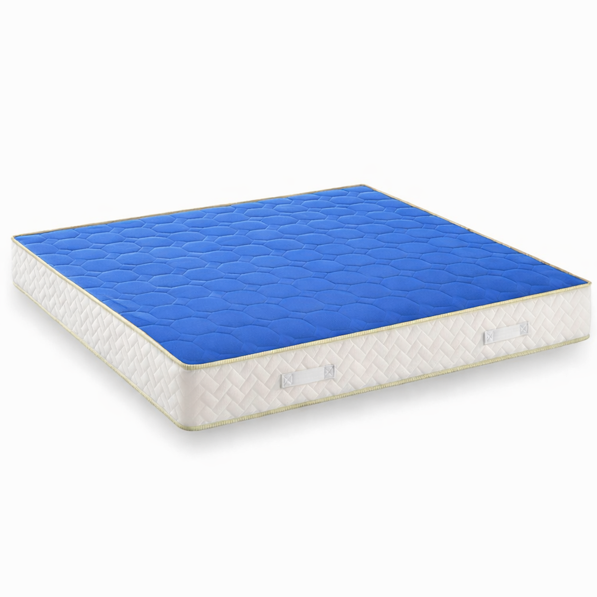 KING OF DREAMS Matelas  - 20 cm Soutien Ferme et Durable Haute Densité 35 kg/m³ – 2 Faces de Couchage (Face Bleue Design) – Nuit Calme Bleu