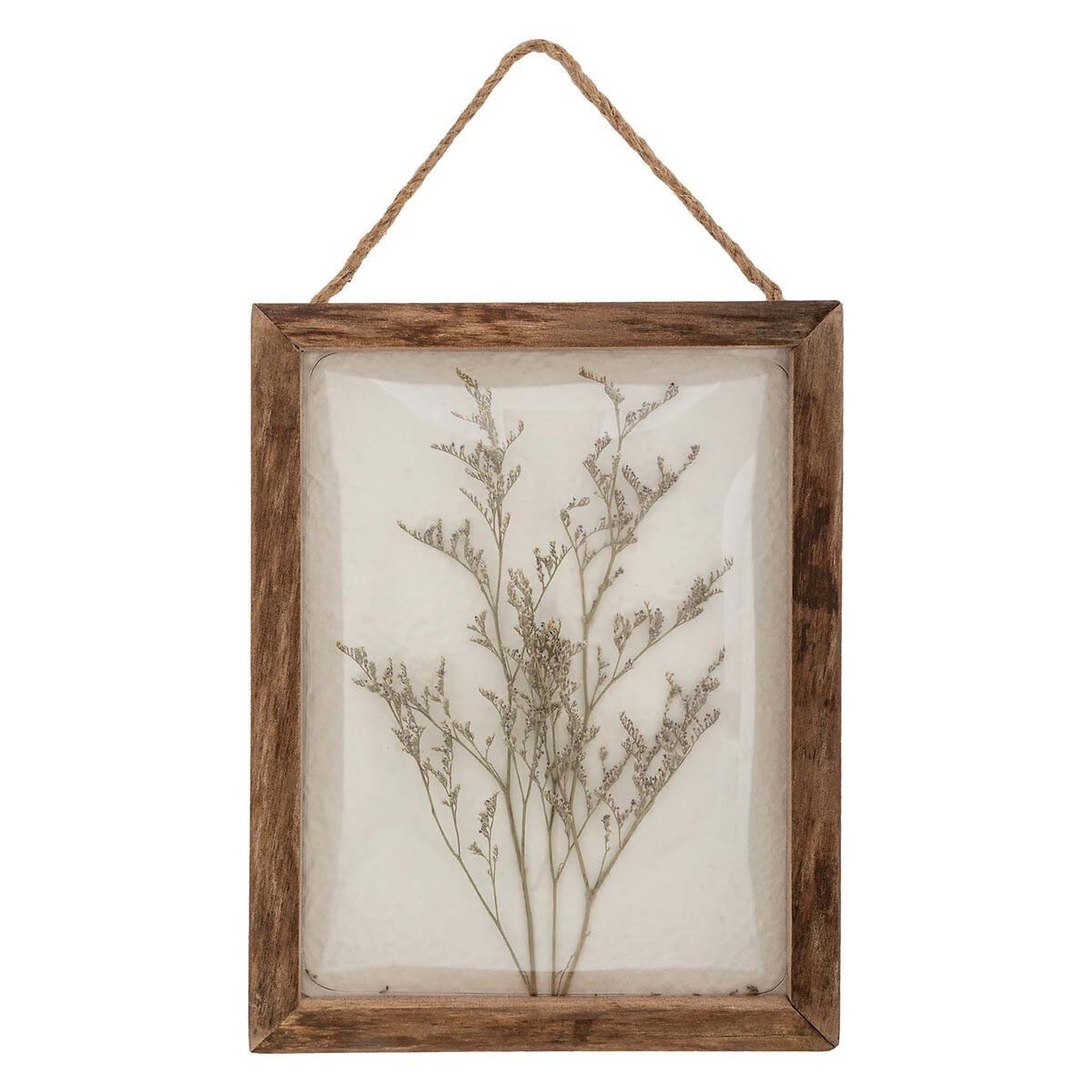 ATMOSPHERA Déco murale bombée fleurs  jonas  34cm marron