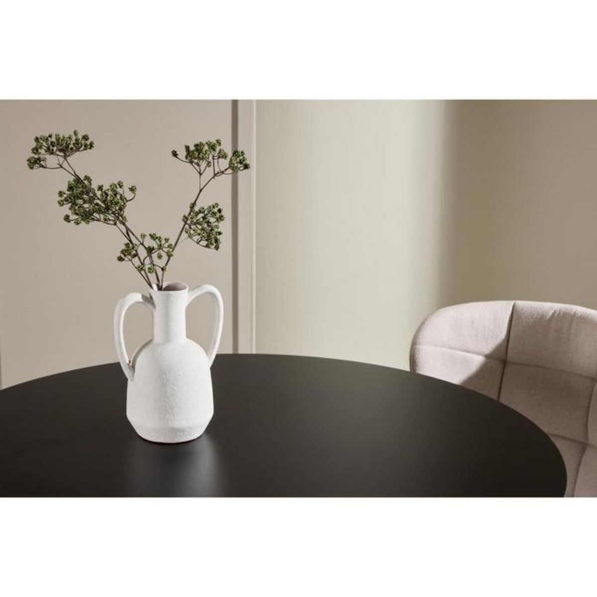 Paris Prix Table à Manger Ronde  Plaza  100cm Noir