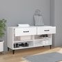 Voir la diapositive 3 : VIDAXL Armoire a chaussure Blanc brillant 102x35x55 cm Bois ingenierie