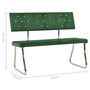 Voir la diapositive 6 : VIDAXL Banc 110 cm Vert fonce Velours
