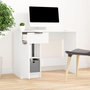 Voir la diapositive 1 : VIDAXL Bureau Blanc 100x50x75 cm Bois d'ingenierie