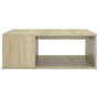 Voir la diapositive 3 : VIDAXL Table basse chene sonoma 90x67x33 cm bois d'ingenierie