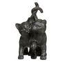 Voir la diapositive 2 : ATMOSPHERA Statuette Déco  Couple Chatons  15cm Noir