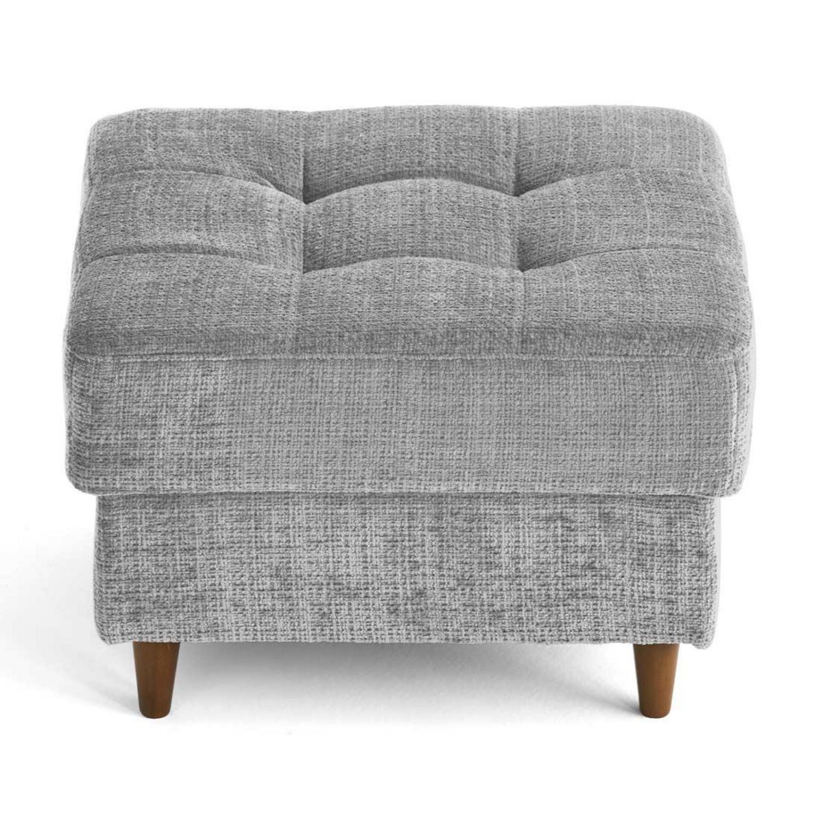 LISA DESIGN Anna - pouf en velours texturé - pieds en bois