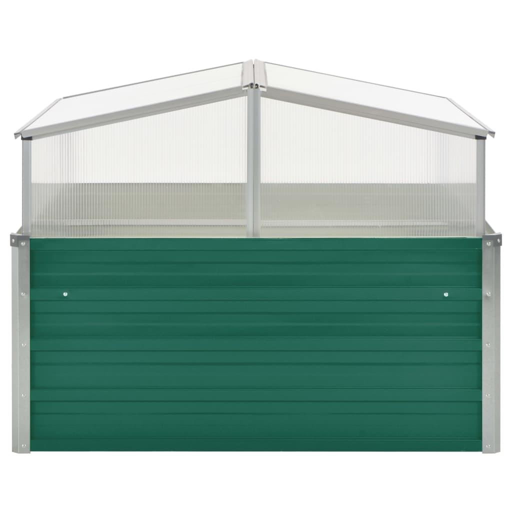 Voir la diapositive 3 : VIDAXL Serre Vert 100x100x77 cm Acier galvanise