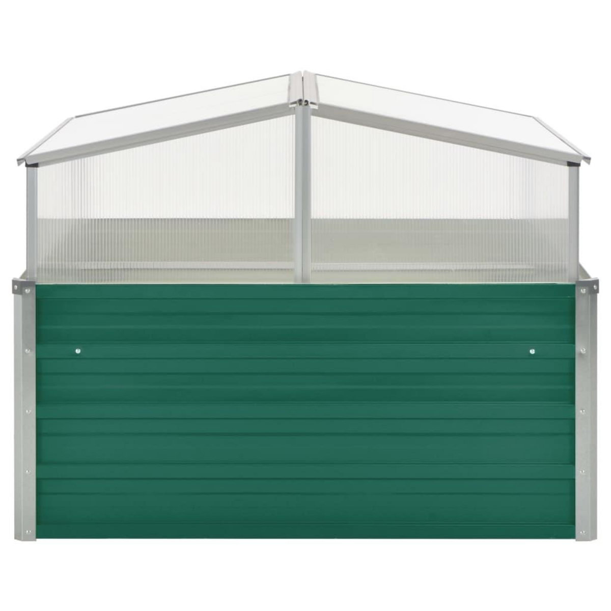 VIDAXL Serre Vert 100x100x77 cm Acier galvanise