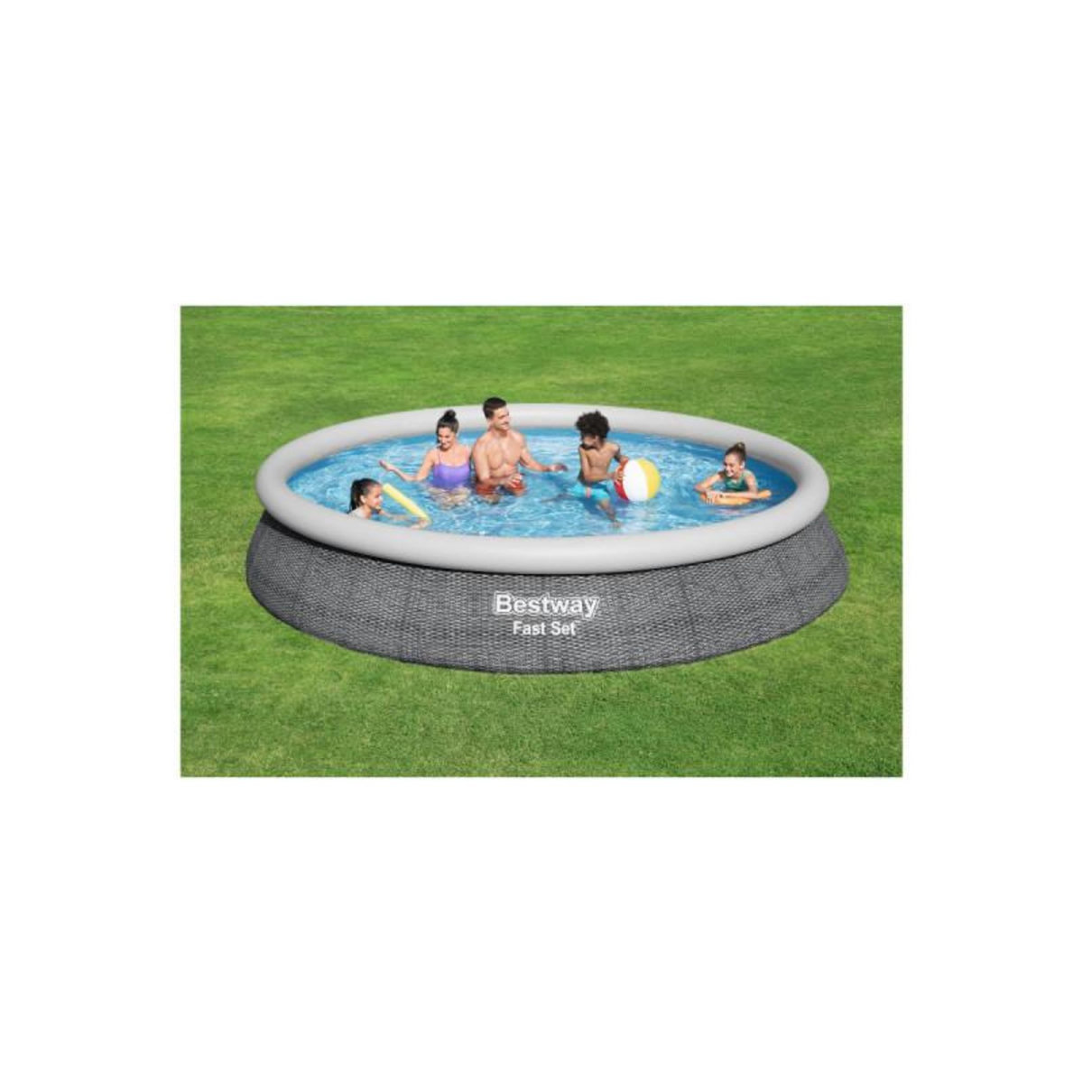  Piscine auto-portante ronde BESTWAY - 457 x 84 cm - 9677 L - Fast Set - 57313