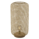 GLOBO Lampadaire design bambou Mirena - Diam. 39 x H. 77 cm - Beige naturel