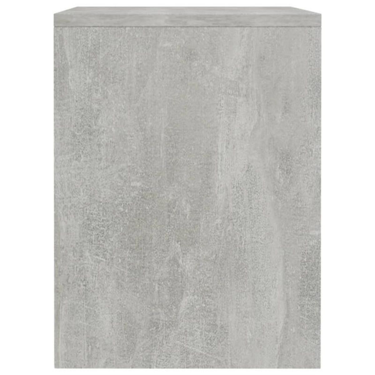 VIDAXL Tables de chevet 2 pcs Gris béton 40x30x40 cm Bois d ingénierie