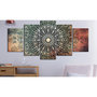 Voir la diapositive 2 : Paris Prix Tableau Imprimé 5 Panneaux  Center Wide Green