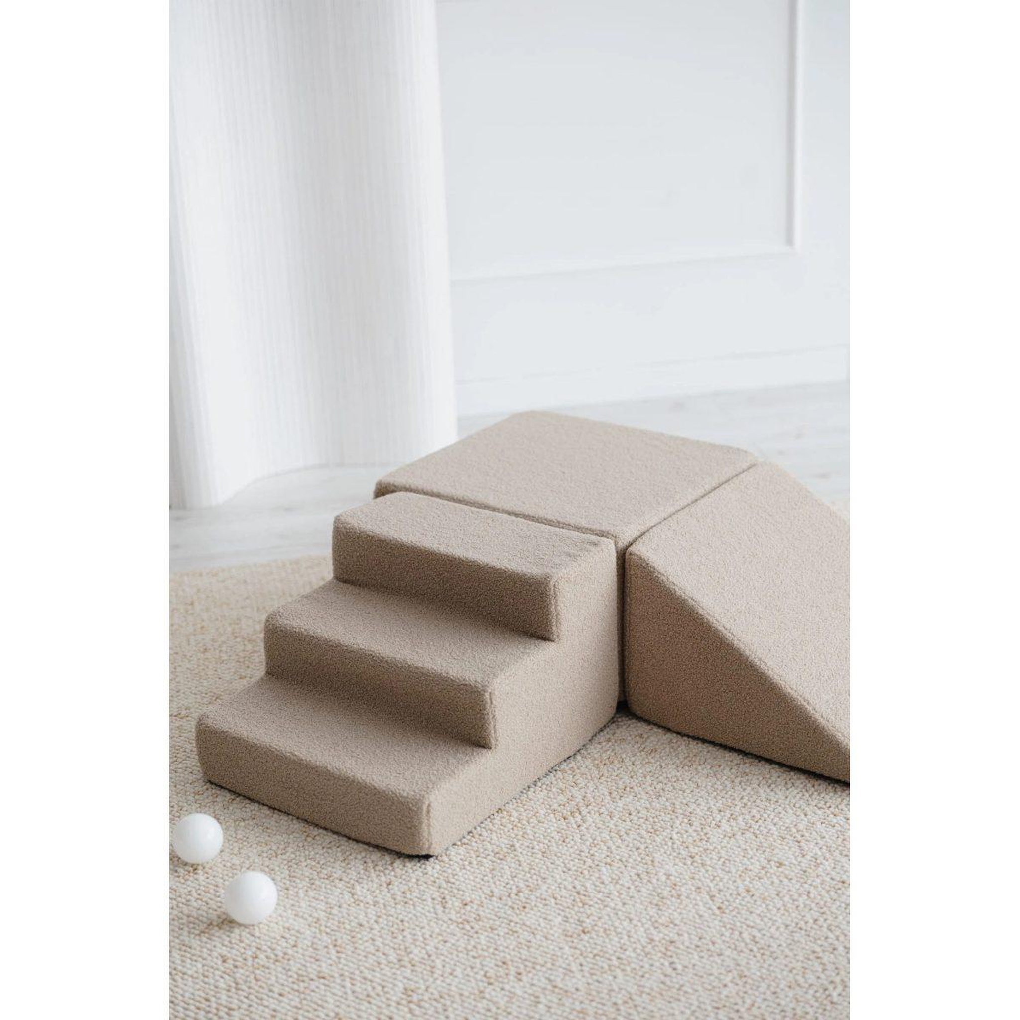 Voir la diapositive 2 : MONIO FOR KIDS Parcours de motricité 3 modules en mousse — Beige