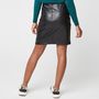 Voir la diapositive 2 : IN EXTENSO Jupe fendue faux cuir noir  femme