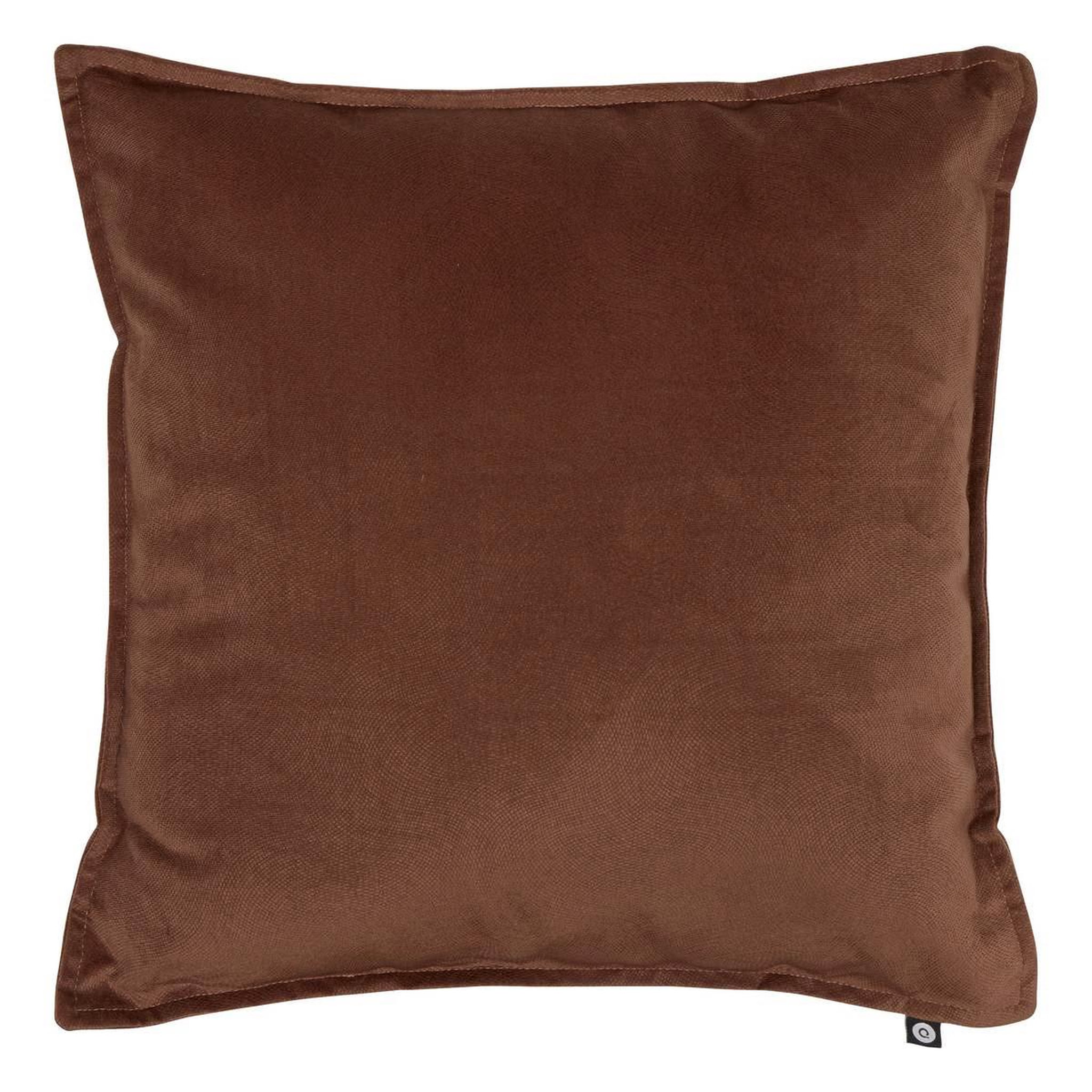ATMOSPHERA Coussin déco uni  lilou  45x45cm marron tonka