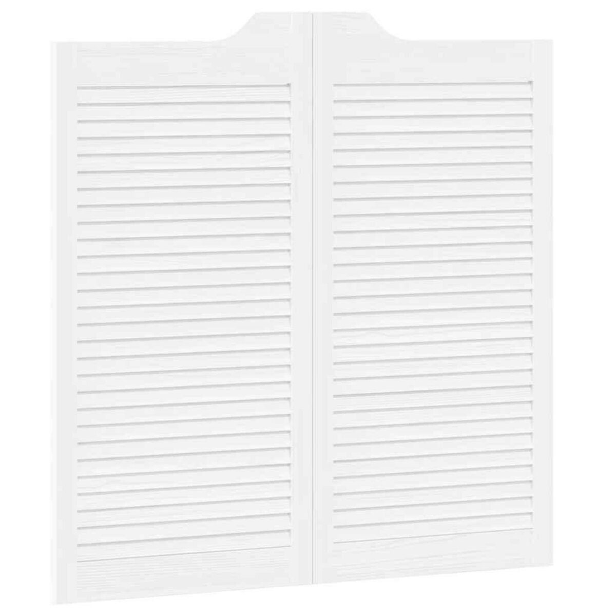 VIDAXL Portes battantes a persiennes 1 paire blanc 100 x 100 cm