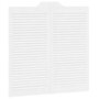 Voir la diapositive 2 : VIDAXL Portes battantes a persiennes 1 paire blanc 100 x 100 cm