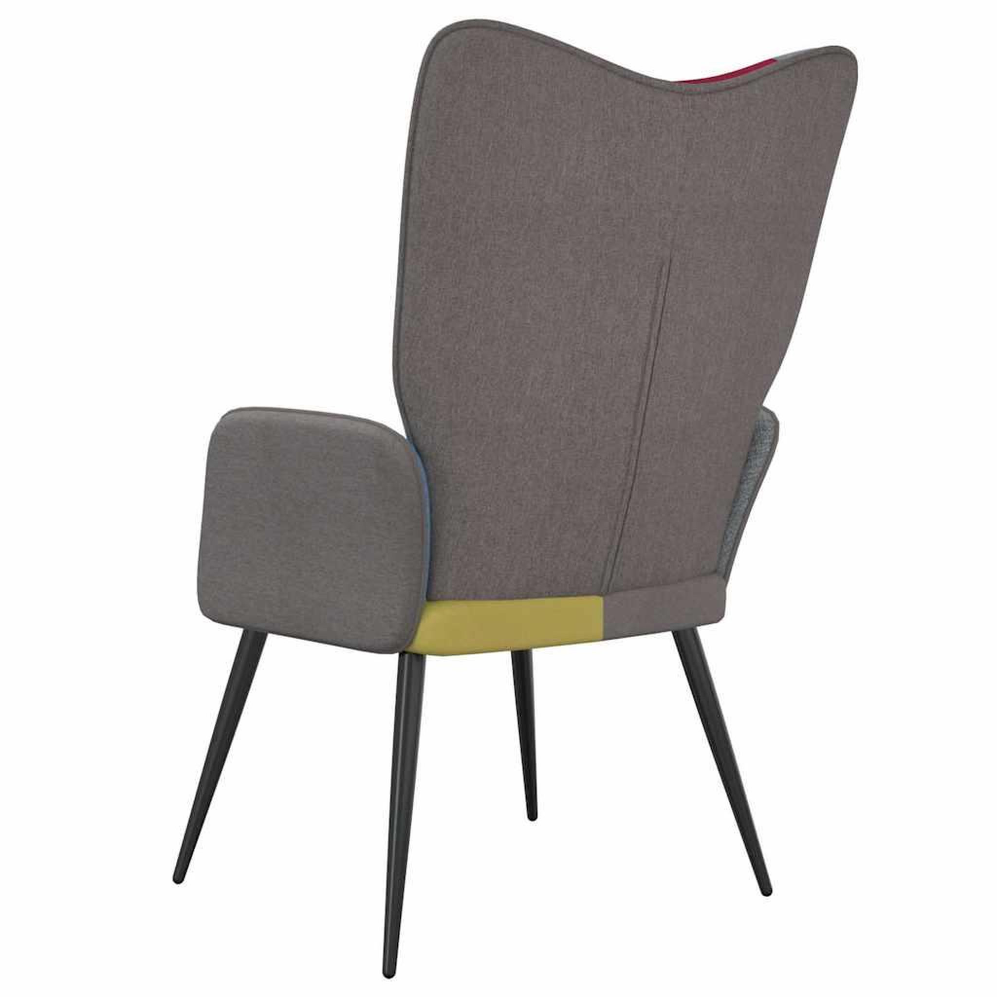 Voir la diapositive 5 : VIDAXL Chaise de relaxation Patchwork Tissu