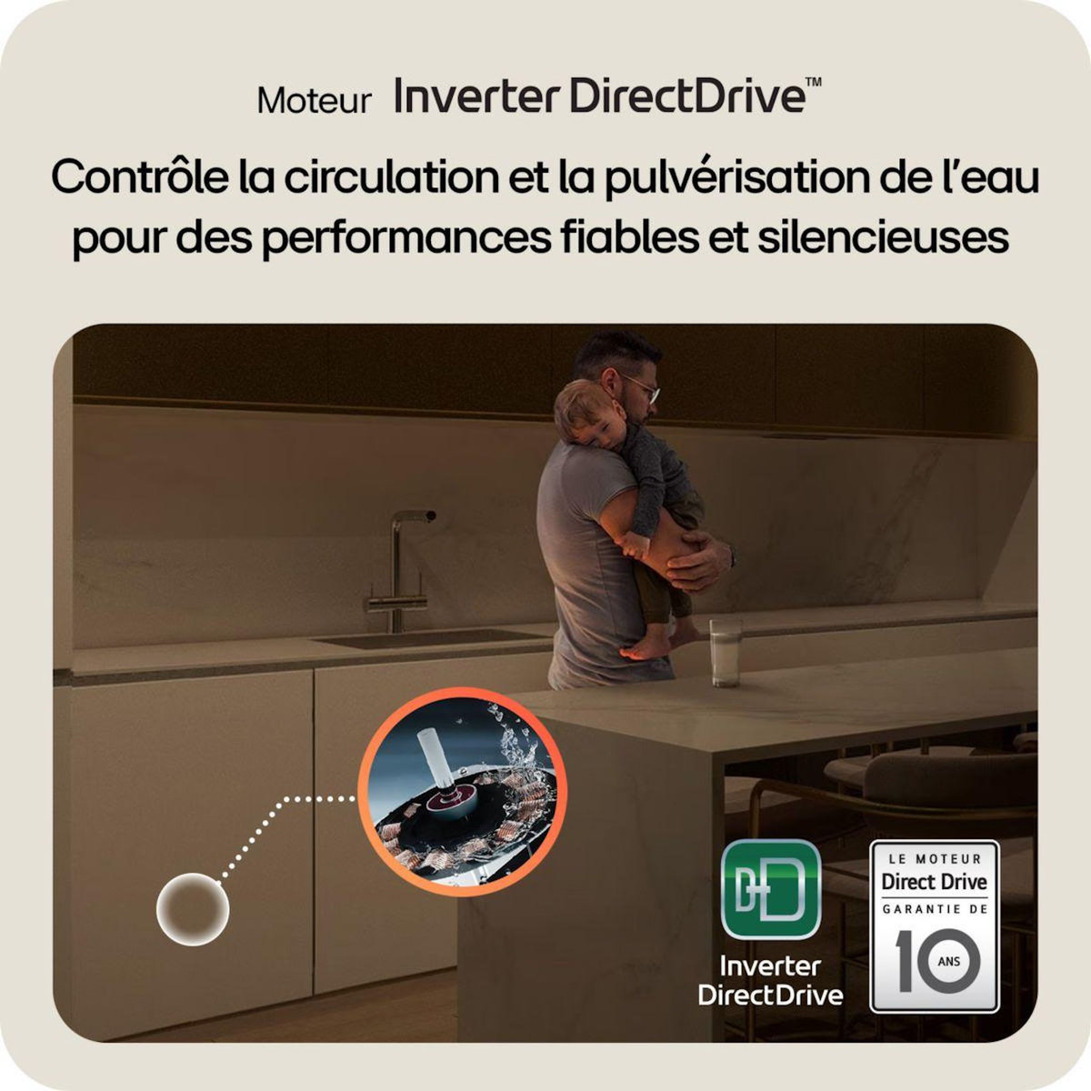 LG Lave vaisselle encastrable DB476TXS TrueSteam