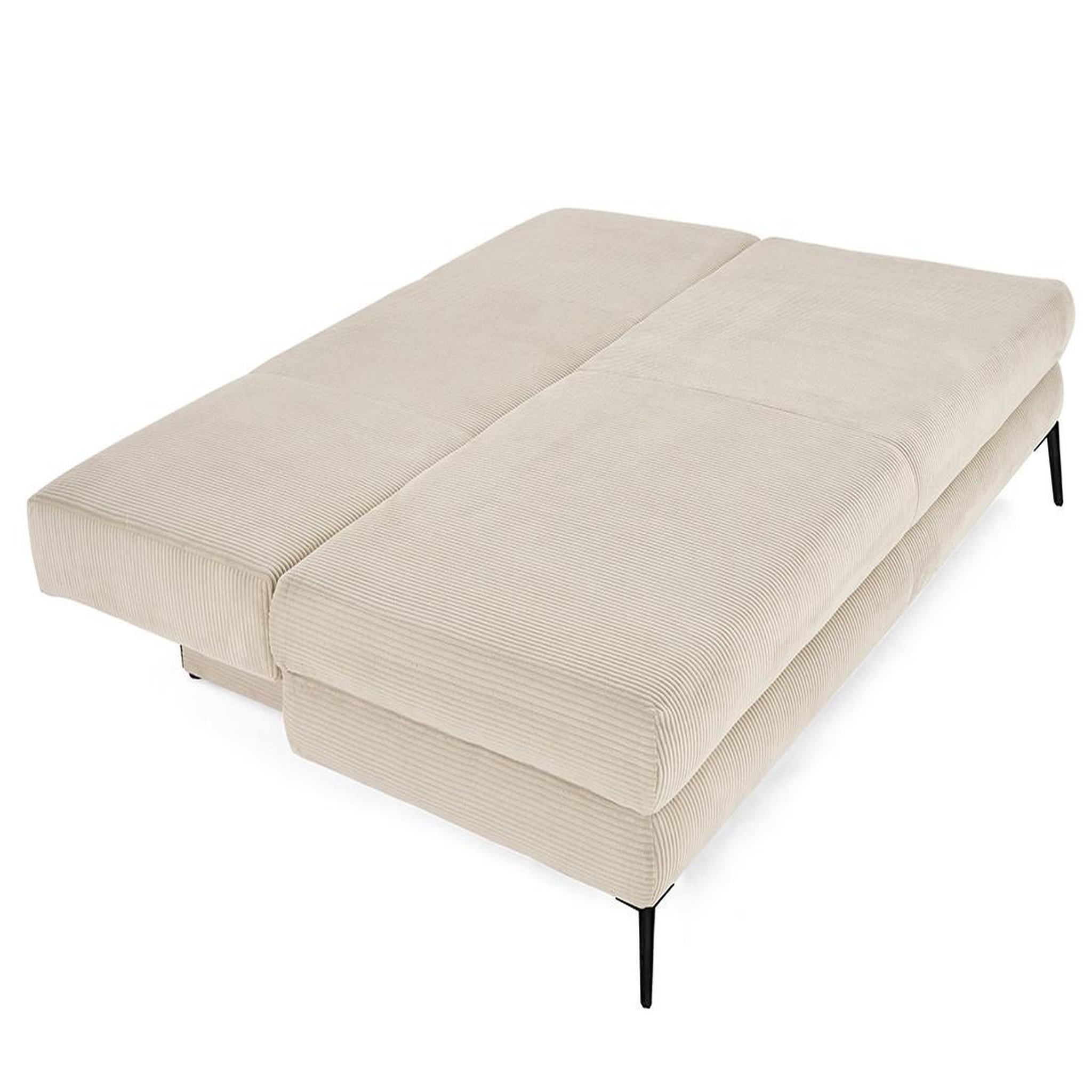 Voir la diapositive 2 : BEST MOBILIER Elton - canapé 3 places convertible avec coffre en velours côtelé