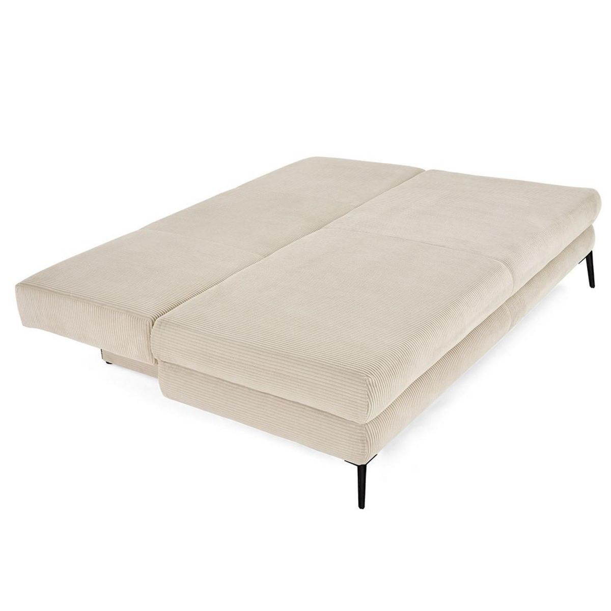 BEST MOBILIER Elton - canapé 3 places convertible avec coffre en velours côtelé