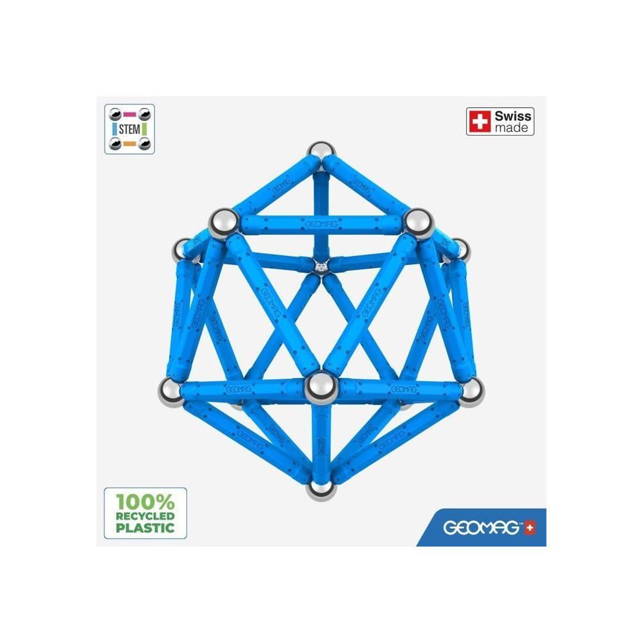 Voir la diapositive 4 : Geomag Jeu de construction geomag magnétique bleu