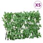 Voir la diapositive 1 : VIDAXL Treillis de lierre artificiel extensible vert 5 pcs 180x30 cm
