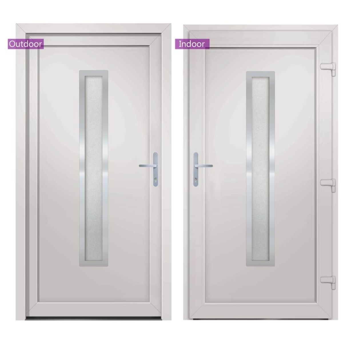 VIDAXL Porte d'entree Blanc 98x200 cm PVC