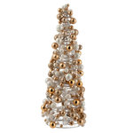 Paris Prix Statuette Déco  Mini Boules  45cm Or & Ecru