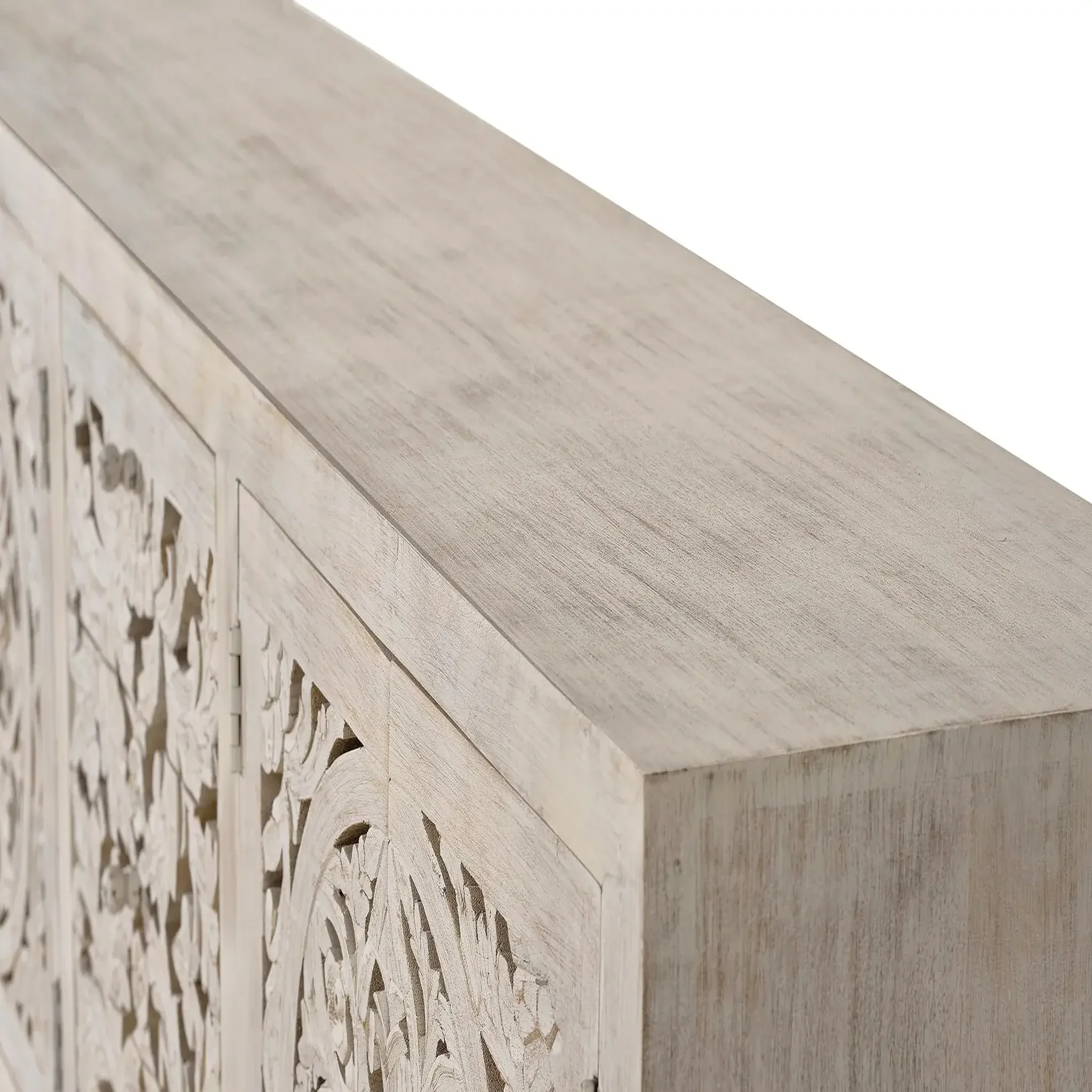 Voir la diapositive 3 : GINER Y COLOMER SL Buffet en bois de manguier 190cm style ethnique boho sculpté