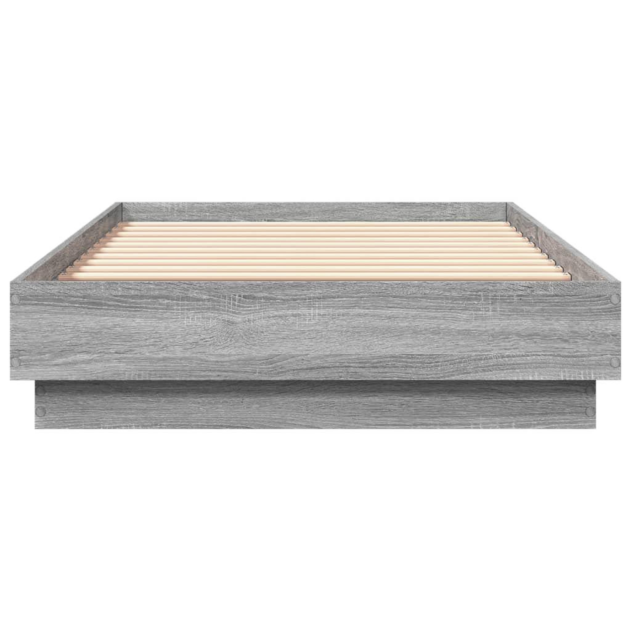 Voir la diapositive 4 : VIDAXL Cadre de lit sans matelas sonoma gris 75x190 cm