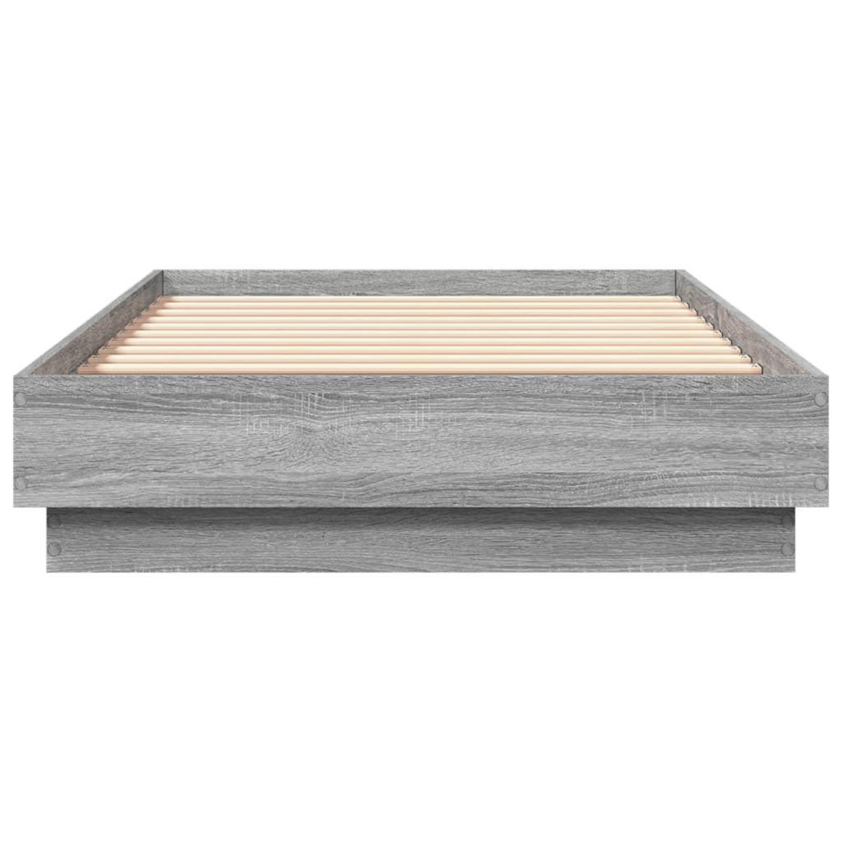 VIDAXL Cadre de lit sans matelas sonoma gris 75x190 cm