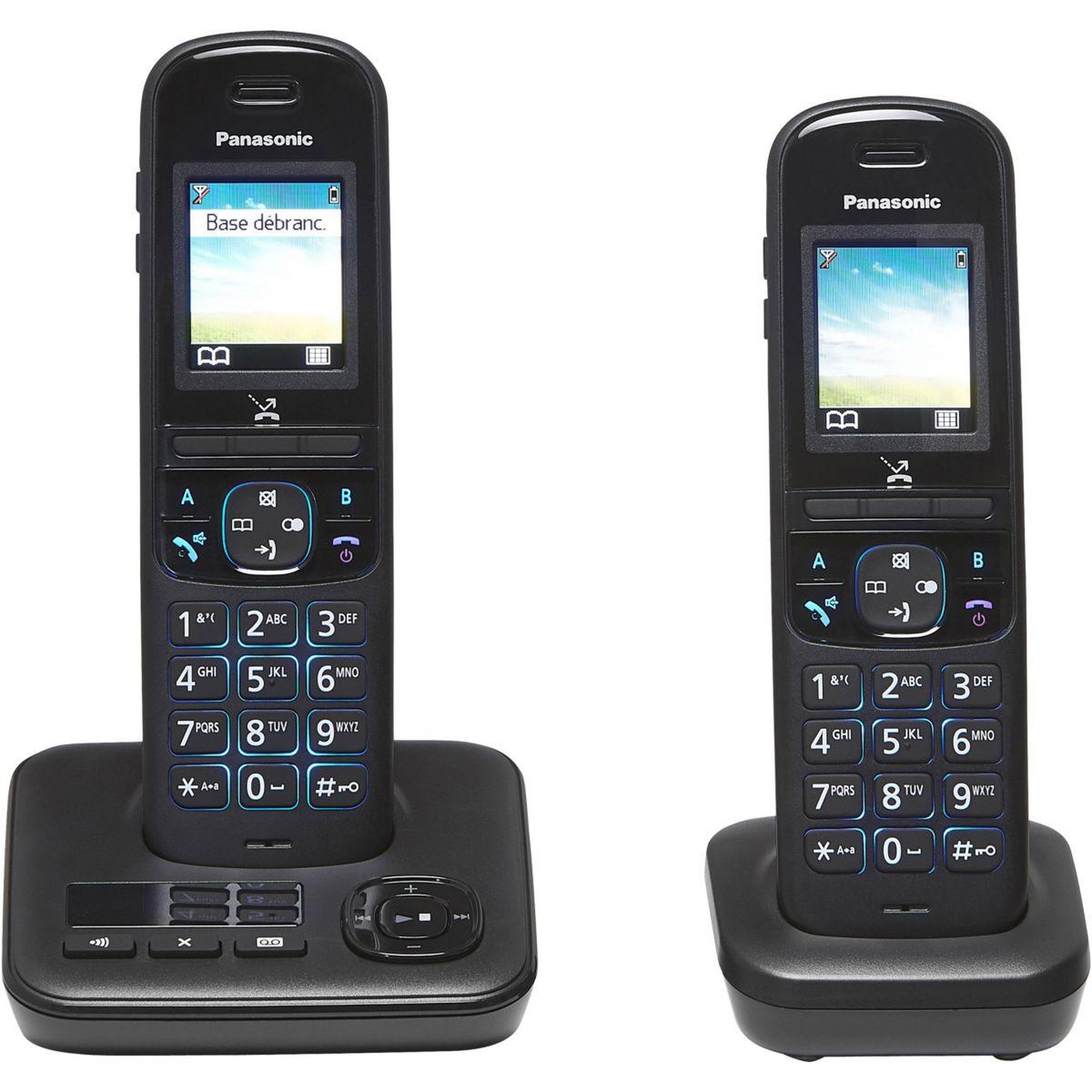 Voir la diapositive 2 : PANASONIC Téléphone sans fil kx-tgh722frb