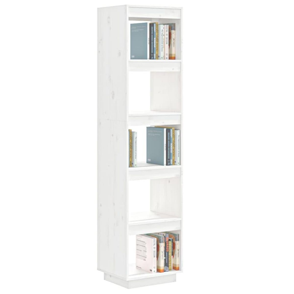 VIDAXL Bibliotheque/Separateur de piece Blanc 40x35x167 cm Pin solide